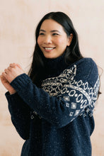 Load image into Gallery viewer, Lily &amp; Me - Fair Isle Easel Jumper in Navy
