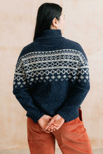 Load image into Gallery viewer, Lily &amp; Me - Fair Isle Easel Jumper in Navy
