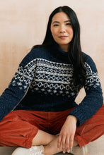 Load image into Gallery viewer, Lily &amp; Me - Fair Isle Easel Jumper in Navy
