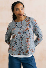 Load image into Gallery viewer, Lily &amp; Me - Herbarium Print Fleur Jumper in Grey
