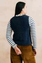 Load image into Gallery viewer, Lily &amp; Me - Fleck Knit Ivy Waistcoat in Navy
