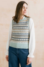 Load image into Gallery viewer, Lily &amp; Me - Fair Isle Joan Tank in Mist
