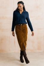 Load image into Gallery viewer, Lily &amp; Me - Jumbo Cord Morwenna Skirt in Burnt Caramel
