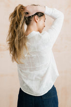 Load image into Gallery viewer, Lily &amp; Me - Embroidered Patchwork Patsy Shirt in White
