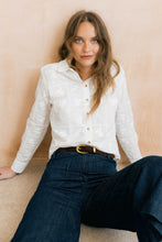 Load image into Gallery viewer, Lily &amp; Me - Embroidered Patchwork Patsy Shirt in White
