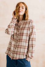 Load image into Gallery viewer, Lily &amp; Me - Multicolour Check Sage Frill Blouse in Multi Blush
