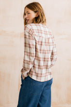 Load image into Gallery viewer, Lily &amp; Me - Multicolour Check Sage Frill Blouse in Multi Blush
