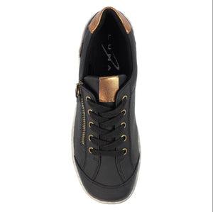 Lunar - Sloan Waterproof Trainer in Black