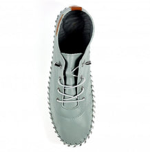 Load image into Gallery viewer, Lunar - St Ives Leather Plimsoll in Grey
