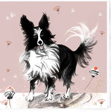 Load image into Gallery viewer, Lydia London - Border Collie Dashing Dogs Card
