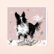 Load image into Gallery viewer, Lydia London - Border Collie Dashing Dogs Card
