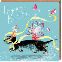 Load image into Gallery viewer, Lydia London - Dachshund Dashing Dogs Card
