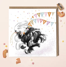 Load image into Gallery viewer, Lydia London - Old English Sheep Dog Dashing Dogs Card
