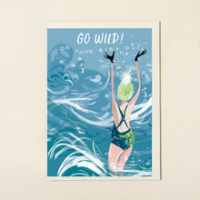 Load image into Gallery viewer, Lydia London - 'In The Surf' Swim Wild &amp; Free Card
