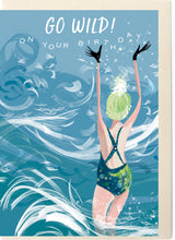 Load image into Gallery viewer, Lydia London - 'In The Surf' Swim Wild &amp; Free Card
