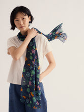 Load image into Gallery viewer, Sea Salt - Pentillie Scarf Nasturtium Press Maritime
