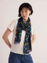 Load image into Gallery viewer, Sea Salt - Pentillie Scarf Nasturtium Press Maritime
