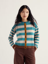 Load image into Gallery viewer, Sea Salt - Pinwell Cardigan in Bright Shape Estuary Mix
