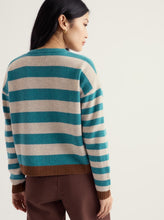 Load image into Gallery viewer, Sea Salt - Pinwell Cardigan in Bright Shape Estuary Mix
