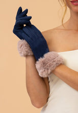 Load image into Gallery viewer, Powder - Bettina Gloves Navy/Taupe
