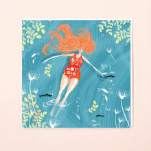 Load image into Gallery viewer, Lydia London - 'Autumn Ocean Flow' Swim Wild &amp; Free Card

