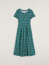 Load image into Gallery viewer, Sea Salt - Veronica Short Sleeve Dress in Indigo Leaf Dark Wreckage
