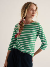 Load image into Gallery viewer, Sea Salt - Sailor Top in Pea Pod
