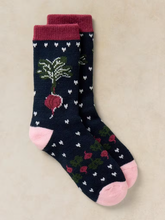 Load image into Gallery viewer, White Stuff - Beetroot Cabin Socks in Navy Multi
