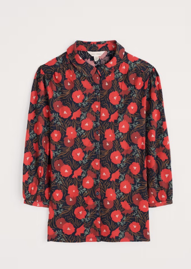 Sea Salt - 3/4 Embrace Shirt in Grass Meadow Maritime