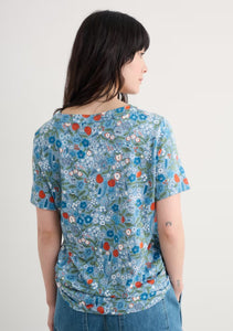 Sea Salt - Barnoon Top in Still Life Sea Holly