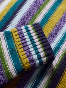 Sea Salt - Braque Jumper in Concertina Dark Citron Multi