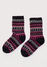 Load image into Gallery viewer, Sea Salt - Cabin Socks in Modernist Clove
