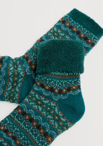 Sea Salt - Cabin Socks in Well House Dark Wreckage