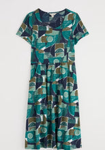 Load image into Gallery viewer, Sea Salt - Enor Dress in Penwith Abstract Emulsion
