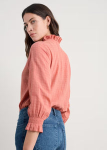 Sea Salt - Feather Star Top in Dusty Rose