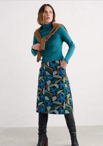 Sea Salt - Forest View Skirt in Zennor Flower Onyx