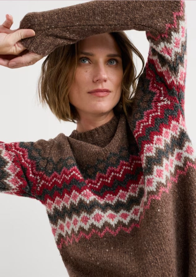 Sea Salt - Golden Light Jumper in Sonata Gully Red Sail Mix