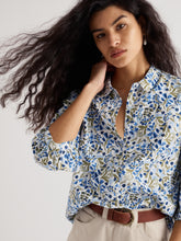 Load image into Gallery viewer, Sea Salt - Hope Cottage Blouse in Woodland Floral Chalk
