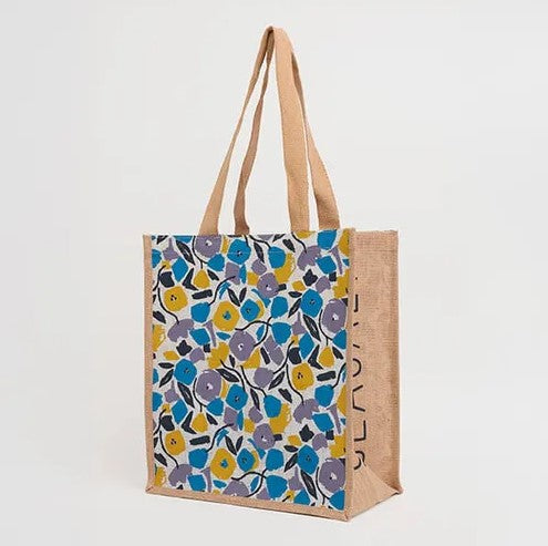 Sea Salt - Jute Shopper in Zennor Blooms Echium