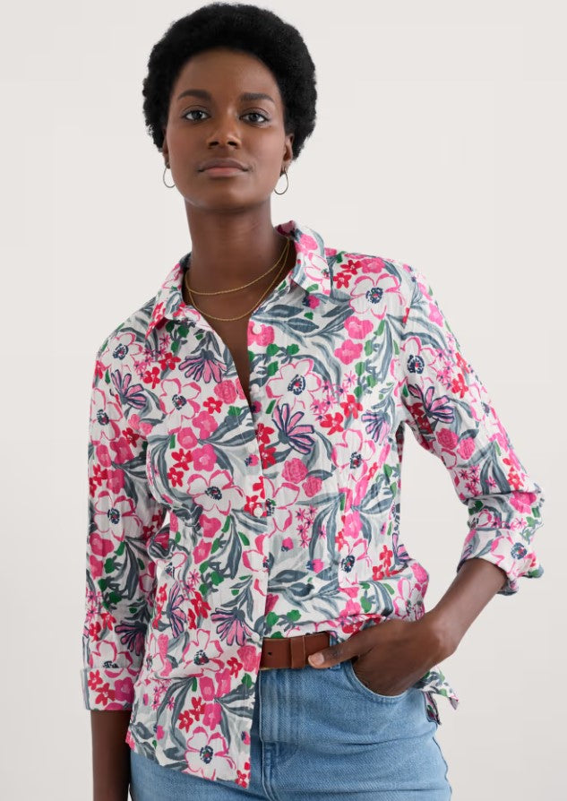 Sea Salt - Larissa Shirt in Garden Flowers Tulip