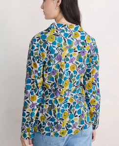 Sea Salt - Larissa Shirt in Zennor Blooms Chalk