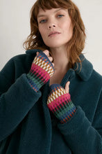 Load image into Gallery viewer, Sea Salt - Malva Fingerless Mittens - Croquet Multi
