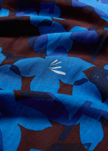 Sea Salt - May Garland Scarf in Macro Flower Cocoa
