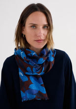 Load image into Gallery viewer, Sea Salt - May Garland Scarf in Macro Flower Cocoa
