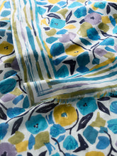 Load image into Gallery viewer, Sea Salt - May Garland Scarf in Zennor Stripe Border Chalk
