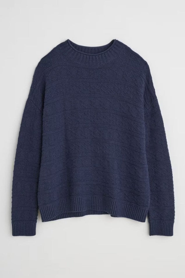 Sea Salt - Penkestle Jumper in Maritime