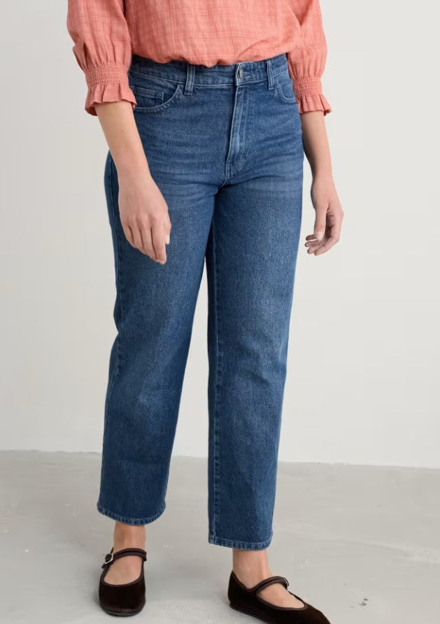 Sea Salt - Penwith Jean in Mid Wash
