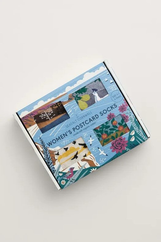 Sea Salt - Postcard Sock Box O'4 Hensbarrow Mix