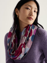 Load image into Gallery viewer, Sea Salt - Pretty Circle Scarf in Collage Spot Chalk

