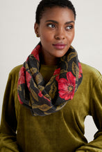 Load image into Gallery viewer, Sea Salt - Pretty Circle Scarf in Mary Rose Floral Onyx
